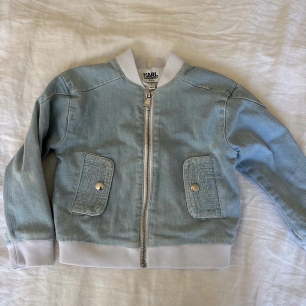Karl Lagerfeld Kids Light Blue Jean Jacket